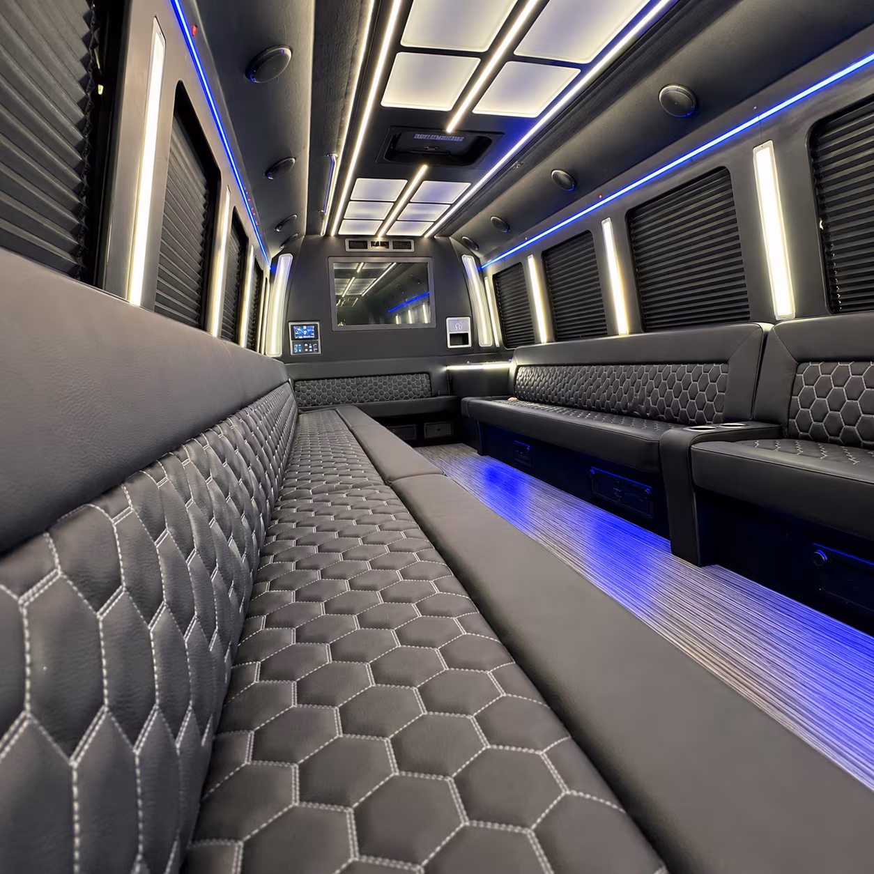30 Passenger Party Bus Inside