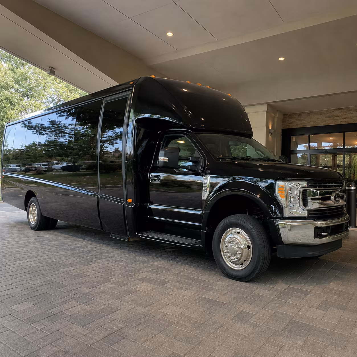 Tulsa Airport Shuttle & Transportation party bus exterior