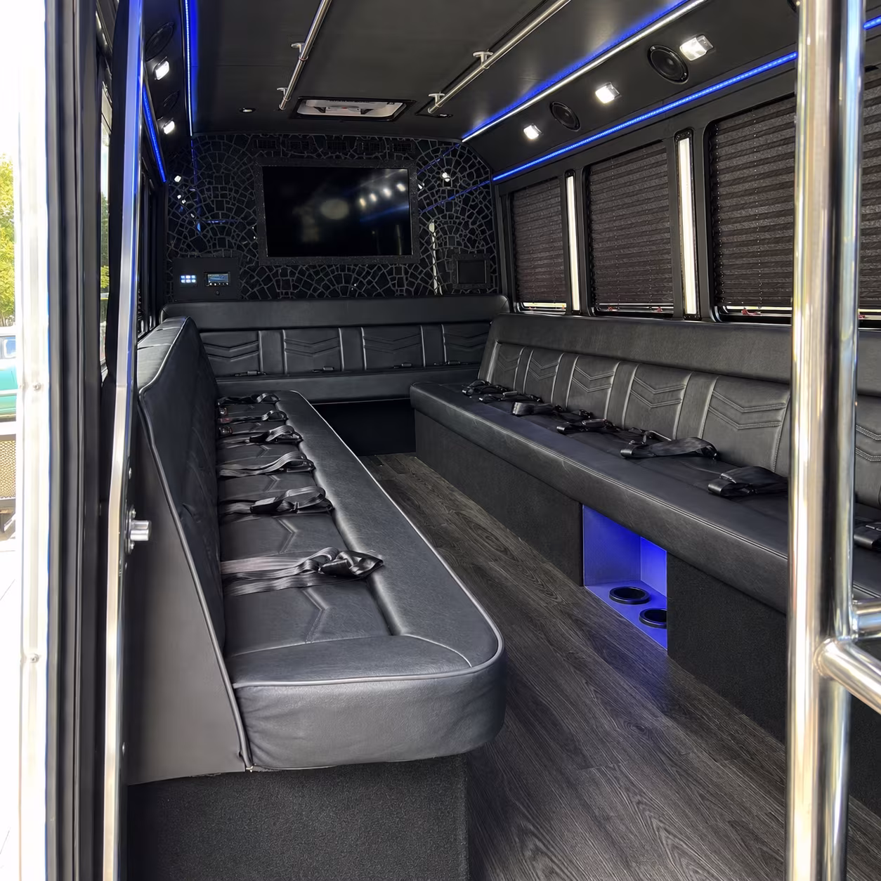 Tulsa Bachelor & Bachelorette Transportation party bus exterior