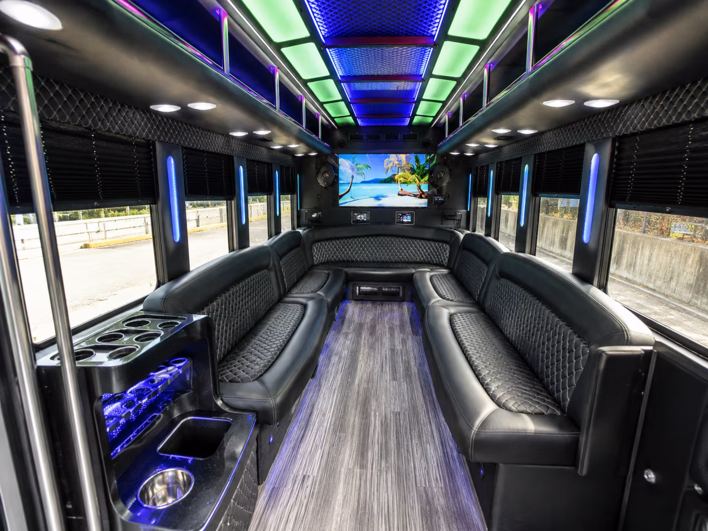 Tulsa Private Event Transportation party bus exterior