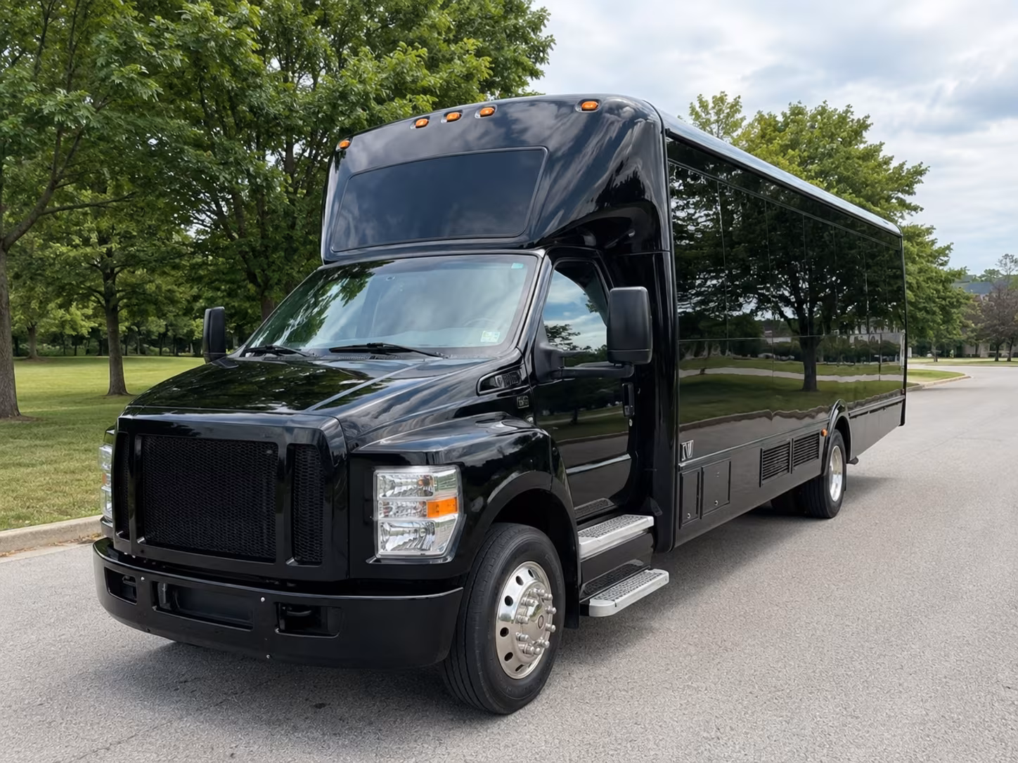 Tulsa Prom & Homecoming Transportation party bus exterior