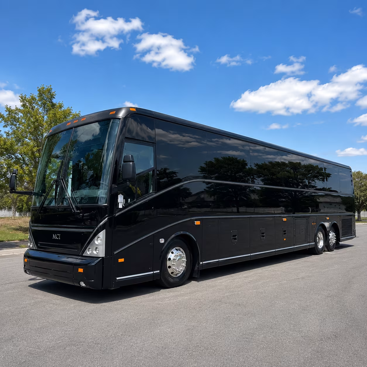 Tulsa School Event Transportation party bus exterior