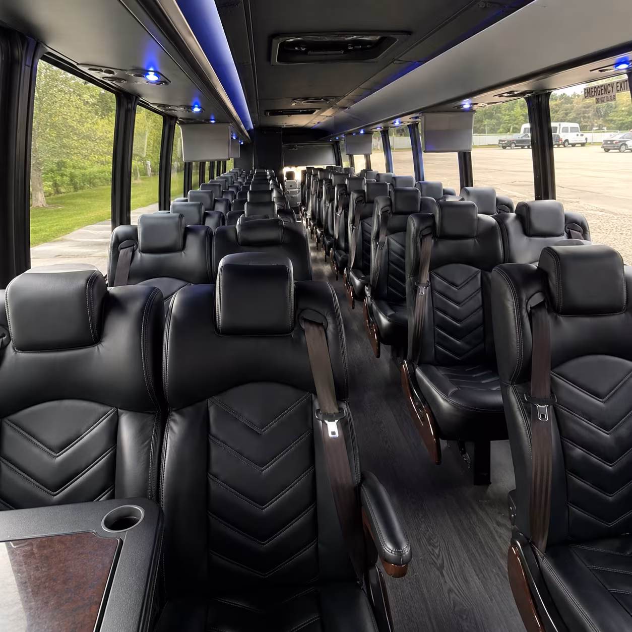 Tulsa School Event Transportation party bus exterior