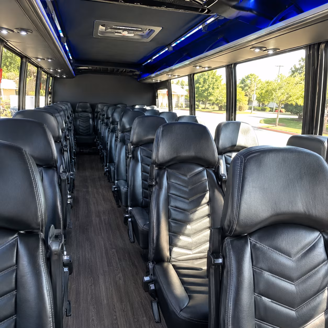 Tulsa School Event Transportation onboard seating