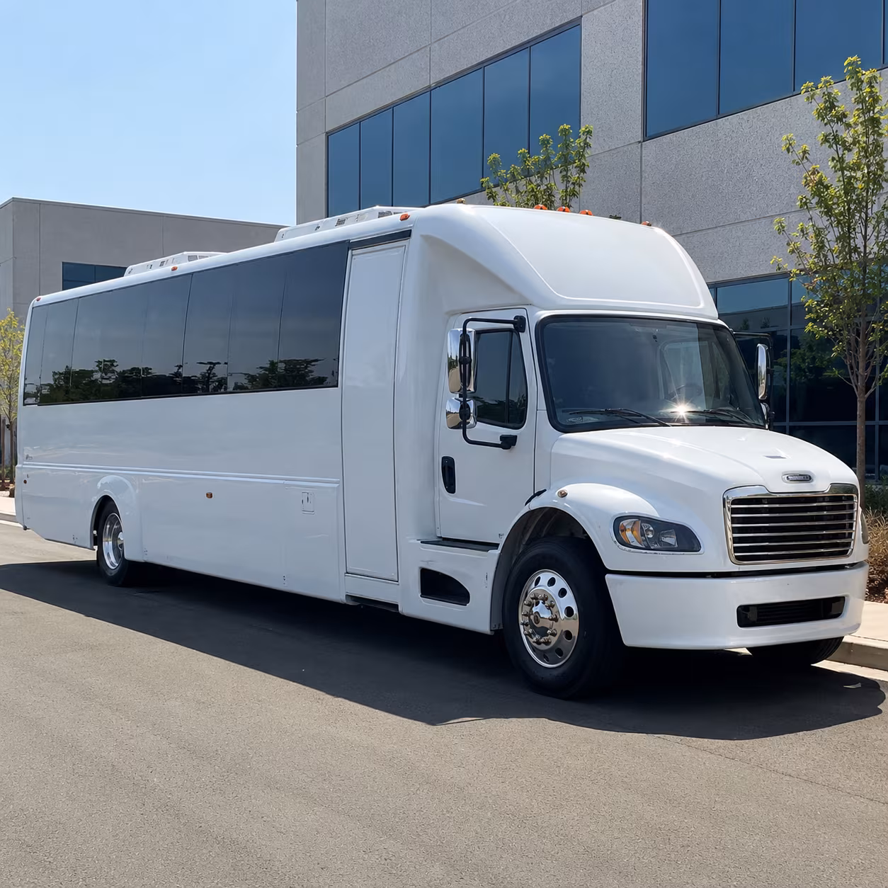 Tulsa Sporting Event Transportation party bus exterior