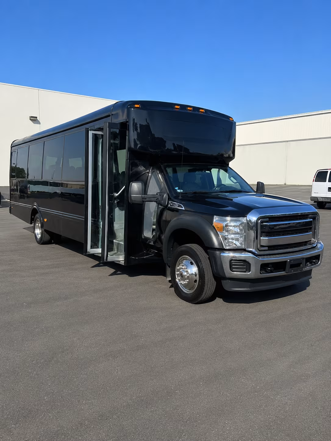 Tulsa Sporting Event Transportation party bus exterior
