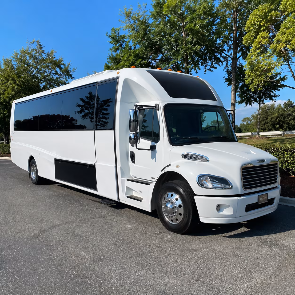 Tulsa Wedding Transportation party bus exterior