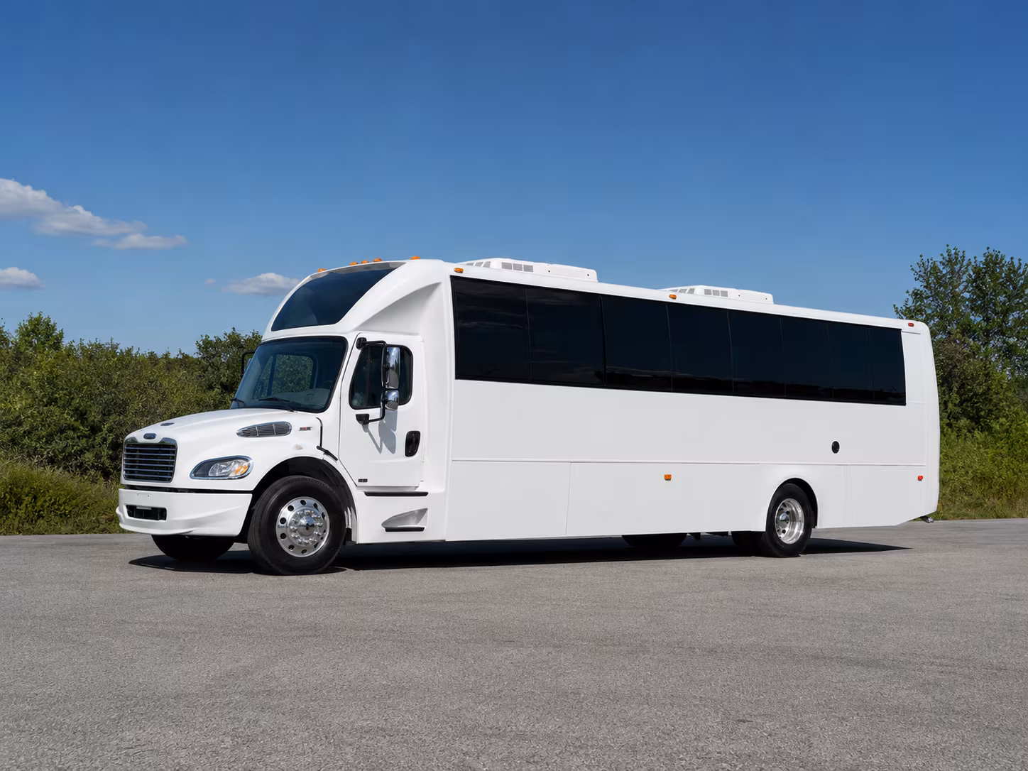 Tulsa Wedding Transportation party bus exterior