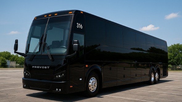 Exterior of Tulsa Party Bus Company's 40 Passenger Charter Bus in Tulsa