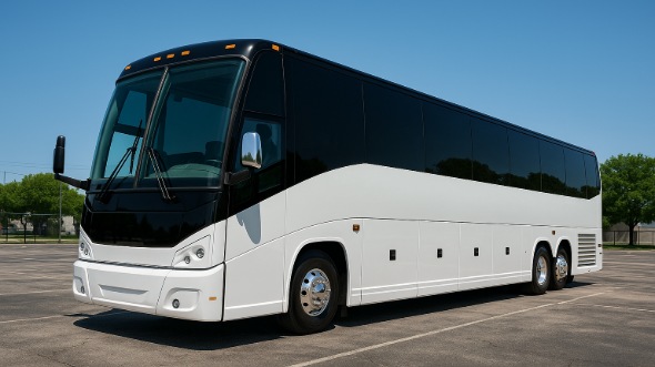 Exterior of Tulsa Party Bus Company's 40 Passenger Party Bus in Fayetteville