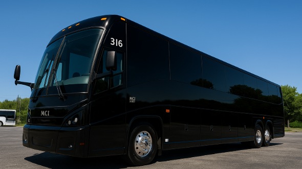 Exterior of Tulsa Party Bus Company's 40 Passenger Party Bus in Rogers