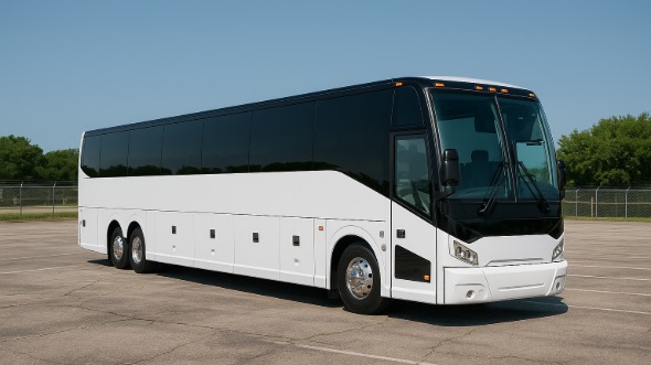 Exterior of Tulsa Party Bus Company's 44 Passenger Charter Bus in Tulsa