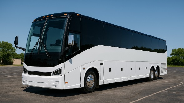 Exterior of Tulsa Party Bus Company's 45 Passenger Charter Bus in Tulsa
