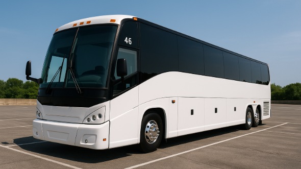 Exterior of Tulsa Party Bus Company's 48 Passenger Charter Bus in Tulsa