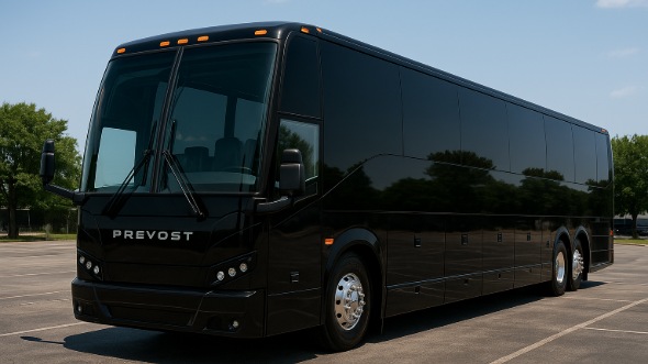 Exterior of Tulsa Party Bus Company's 54 Passenger Charter Bus in Tulsa
