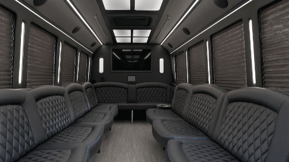 tulsa 20 passenger party bus interior